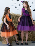 Halloween 3D Flower Tulle Princess Dress