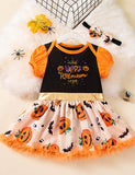 Halloween Baby Print Dress