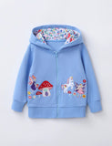 Cute Embroidered Hooded Cardigan