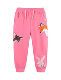 Autumn Animal Applique Sweatpants