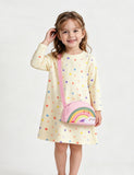 Fun Rainbow Bag Polka Dot Dress