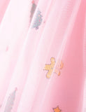 3D Santa Long Sleeve Tulle Dress