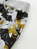 Halloween Bat Print Sweatpants