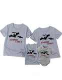 Halloween Bat Vampire Family Print Family Matching T-shirt