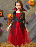 Halloween Vampire Dress or Boy Cape Set