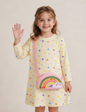 Fun Rainbow Bag Polka Dot Dress