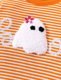 Halloween Ghost Embroidered Sweatshirt Set
