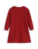 Kitten Applique Long Sleeve Dress