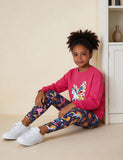 Unicorn Applique Sweatshirt & Printed Leggings