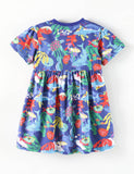 Ocean Animal Print Cotton Dress
