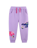 Cute Dinosaur Applique Sweatshirt Set