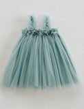 Three-dimensional Flower Sweet Tulle Dress