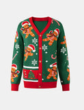 Christmas Gingerbread Man Family Matching Cardigan