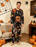 Halloween Pumpkin Print Family Matching Pajama Set