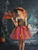 Halloween Pumpkin Costume Cosplay Tulle Dress