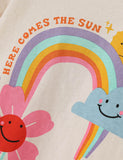 Rainbow Flower Print T-shirt