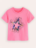 T-Shirt mit Paillettensternen