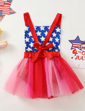 Independence Day Heart Tulle Jumpsuit
