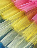 Colorful Butterfly Multi-layer Tulle Dress