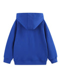 Cartoon Car Applique Zip-up Hoodie