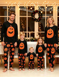 Halloween Pumpkin Print Family Matching Pajama Set