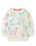 Cute Butterfly Print Sweatshirt