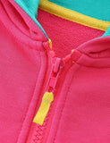 Star Unicorn Applique Zip-up Hoodie