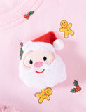 3D Santa Long Sleeve Tulle Dress