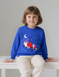 Halloween Magic Flying Hedgehog Applique Sweatshirt