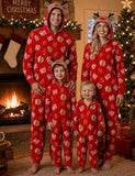 Christmas Reindeer Flannel One-Piece Family Matching Pajamas