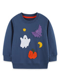 Halloween Looped Embroidered Sweatshirt