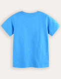 Shark Print kortærmet T-shirt
