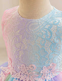 Rainbow Skirt Puffy Dress