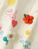 Cute Flower Short Sleeve T-Shirt