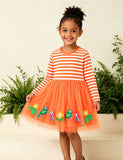 Bird Embroidered Tulle Dress