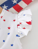 Independence Day Butterfly Printed Bow Dress