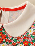 Floral Love Pocket Long-sleeved Dress