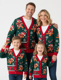 Christmas Gingerbread Man Family Matching Cardigan