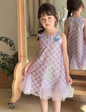 Sequined Mermaid A-shaped Dress