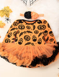 Halloween Multi Patterns Print Tutu Dress