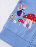 Cute Embroidered Hooded Cardigan