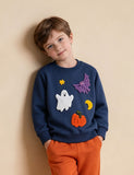 Halloween Looped Embroidered Sweatshirt