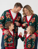 Christmas Gingerbread Man Family Matching Cardigan