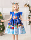 Christmas Print Party Dress