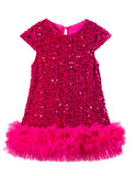 Party Sequin Stitching Tulle Dress