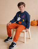 Halloween Looped Embroidered Sweatshirt