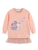 Cute Hedgehog Embroidered Sweatshirt