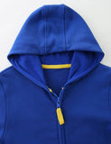 Cartoon Car Applique Zip-up Hoodie