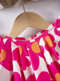 Cute Flower Sweet Little Fly Sleeve Dress