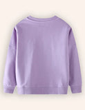 Süßes Sweatshirt mit Feen-Schmetterling-Stickerei